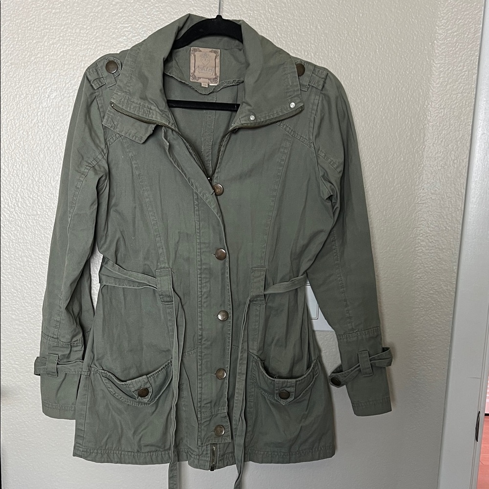Ashley By 26 International Olive Utility Jacket